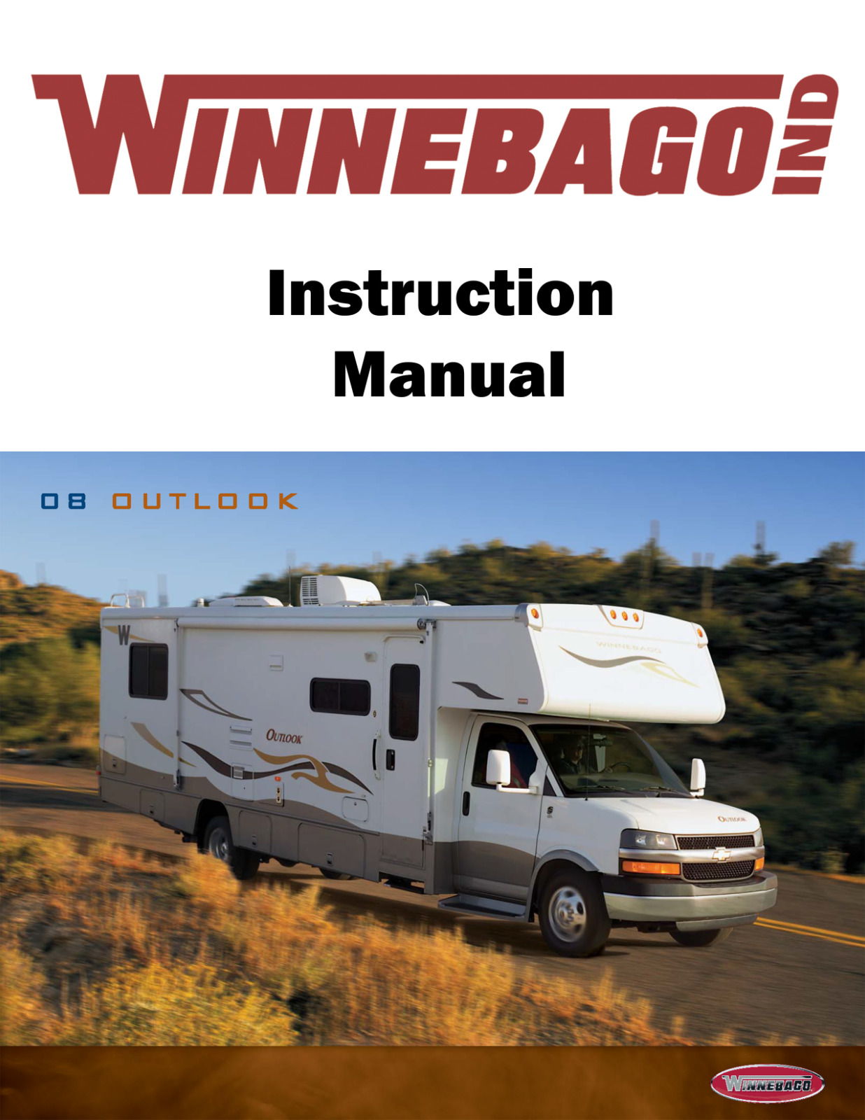 2008 Winnebago Outlook Home Owners Operation Manual User Guide Coil Bound