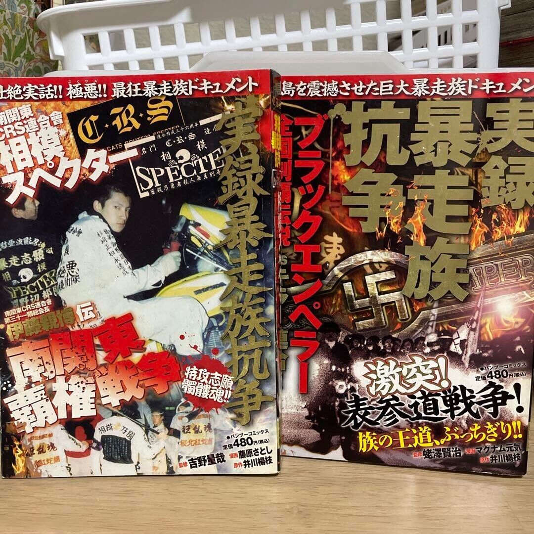 Jitsuroku Bosozoku Kousou Set of 2 Convenient Store Comic Manga Japan