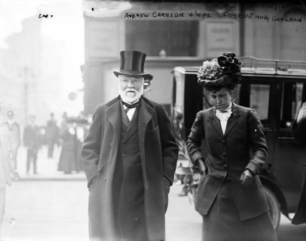 American Businessman Andrew Carnegie Poses For A Portrait 1910 OLD PHOTO