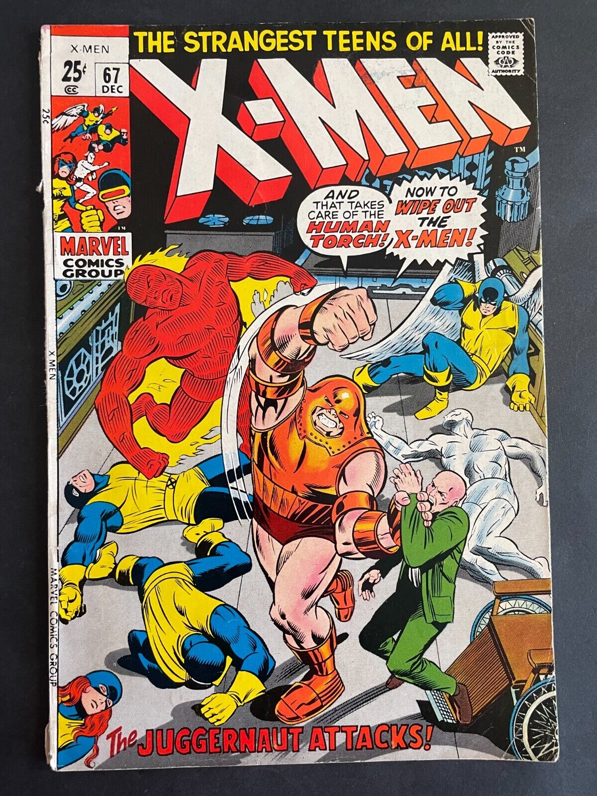 X-Men #67 - Juggernaut Marvel 1970 Comics