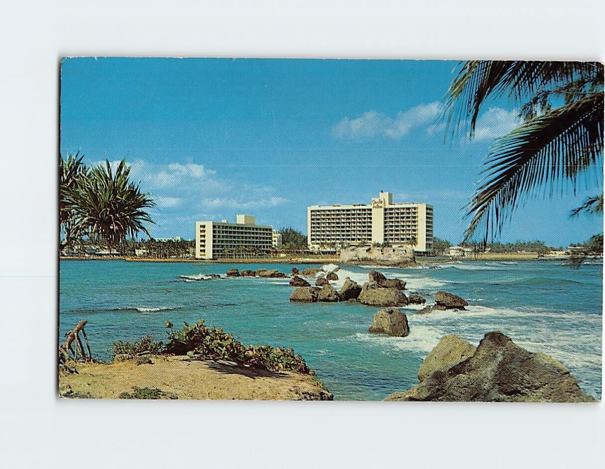 Postcard Caribe Hilton Hotel San Juan Puerto Rico