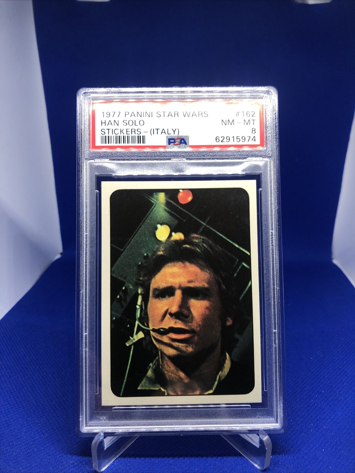 1977 Panini Star Wars Stickers (Italy) Han Solo RC #162 Rookie Card PSA 8 NM-MT