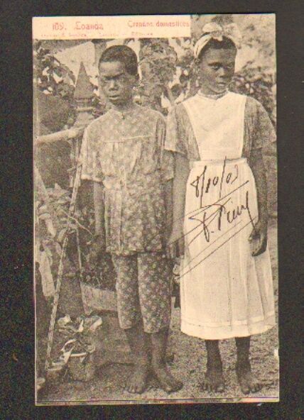 LOANDA (ANGOLA / AFRICA) CREATED DOMESTICS, DOMESTIC CHILDREN in 1903