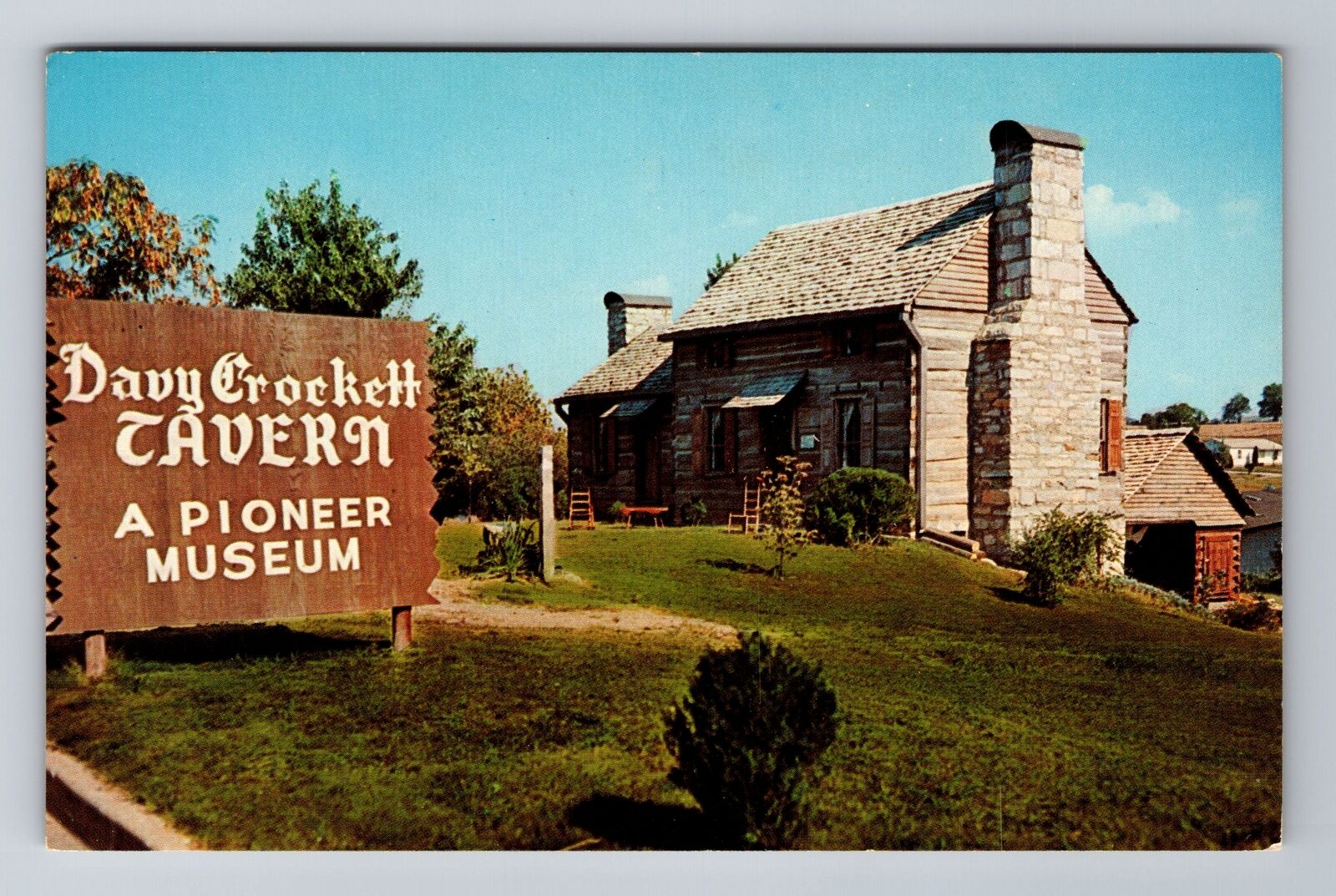 Morristown TN-Tennessee, Davy Crockett Tavern, Antique Souvenir Vintage Postcard