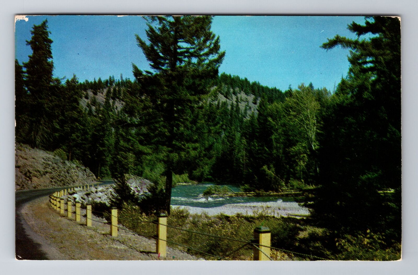 West Sterling MA-Massachusetts, Greetings, Mountain Stream Vintage Postcard