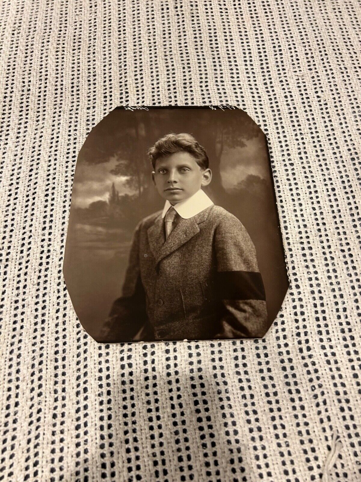 Old Photograph - early 1900s - portrait from 1920 - signed on back