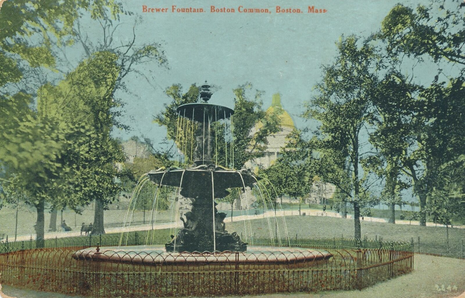 BOSTON MA - Boston Common Brewer Fountain