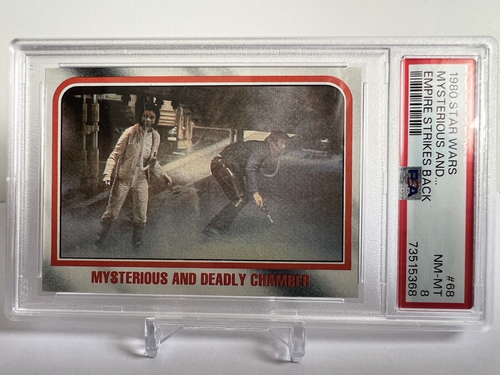 1980 Topps Star War Empire Strikes #68 Back Mysterious and Deadly Chamber PSA 8