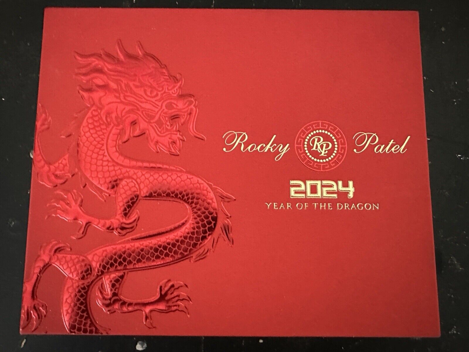 Rocky Patel 2024 Year Of The Dragon Empty Cigar Box 9.25x7.75x1.75