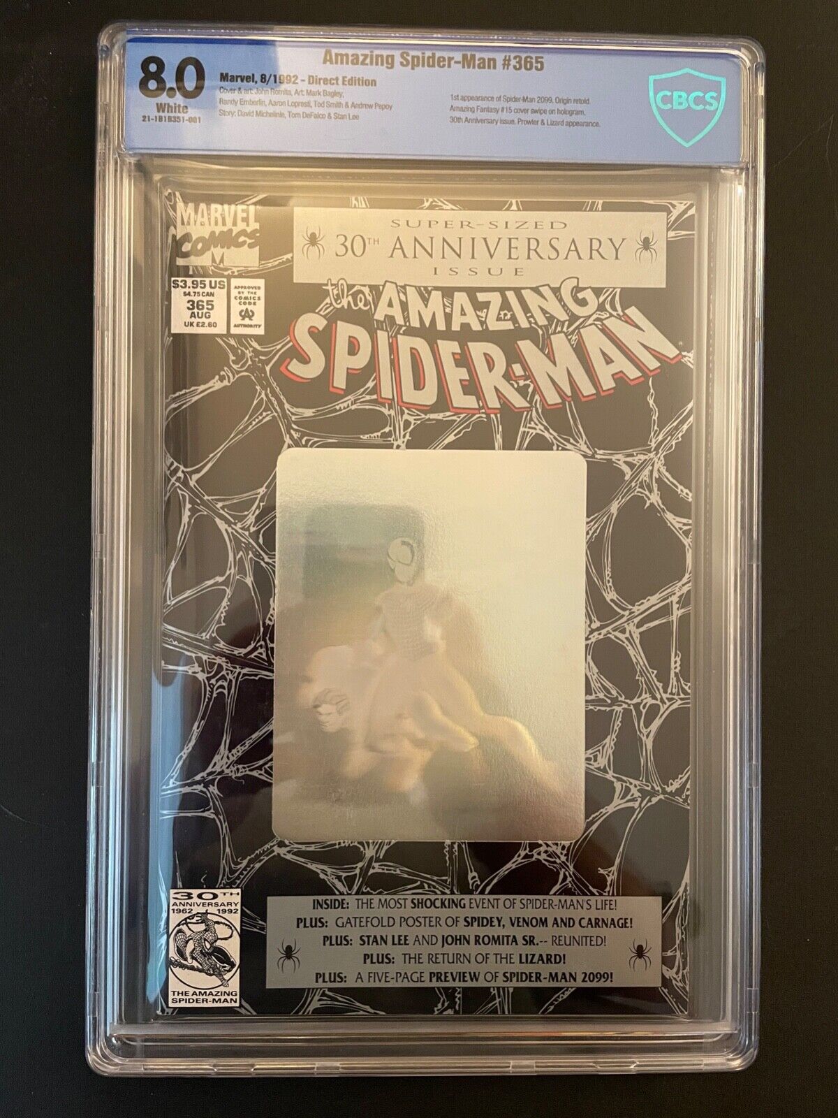 Amazing Spider-Man vol.1 #365 1992 CBCS 8.0 Marvel Comic Book ST3-86