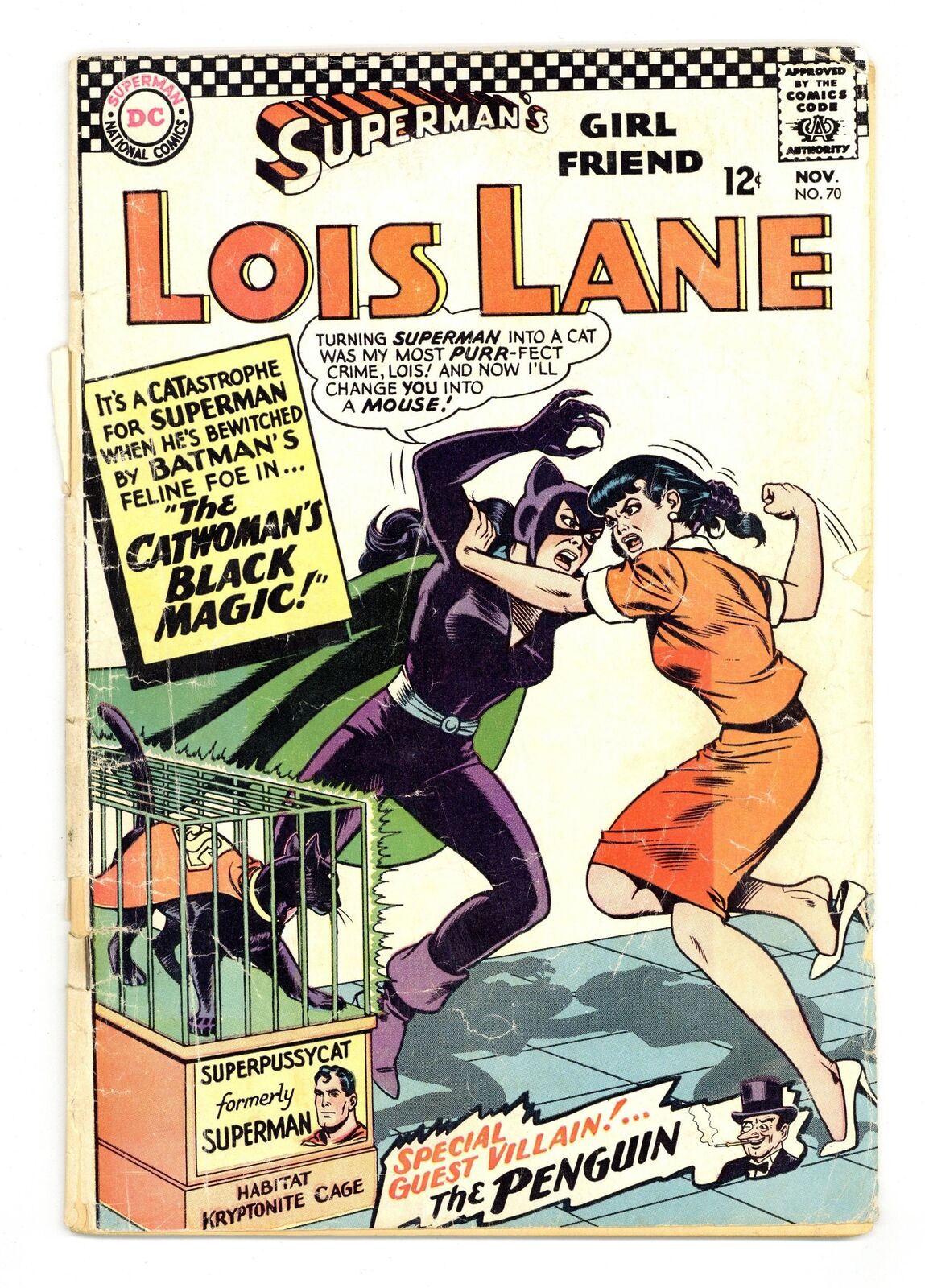 Superman's Girlfriend Lois Lane #70 FR/GD 1.5 1966 1st SA app. Catwoman
