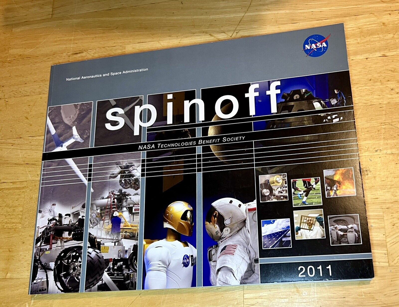 NASA SPINOFF 2011 Technology Transfer Program Book Space Shuttle Earth RARE