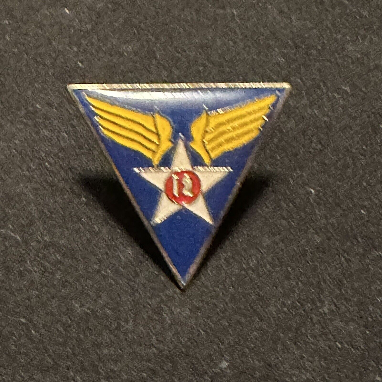 WWII 12th Army Air Corps Veteran Association Pin Vintage