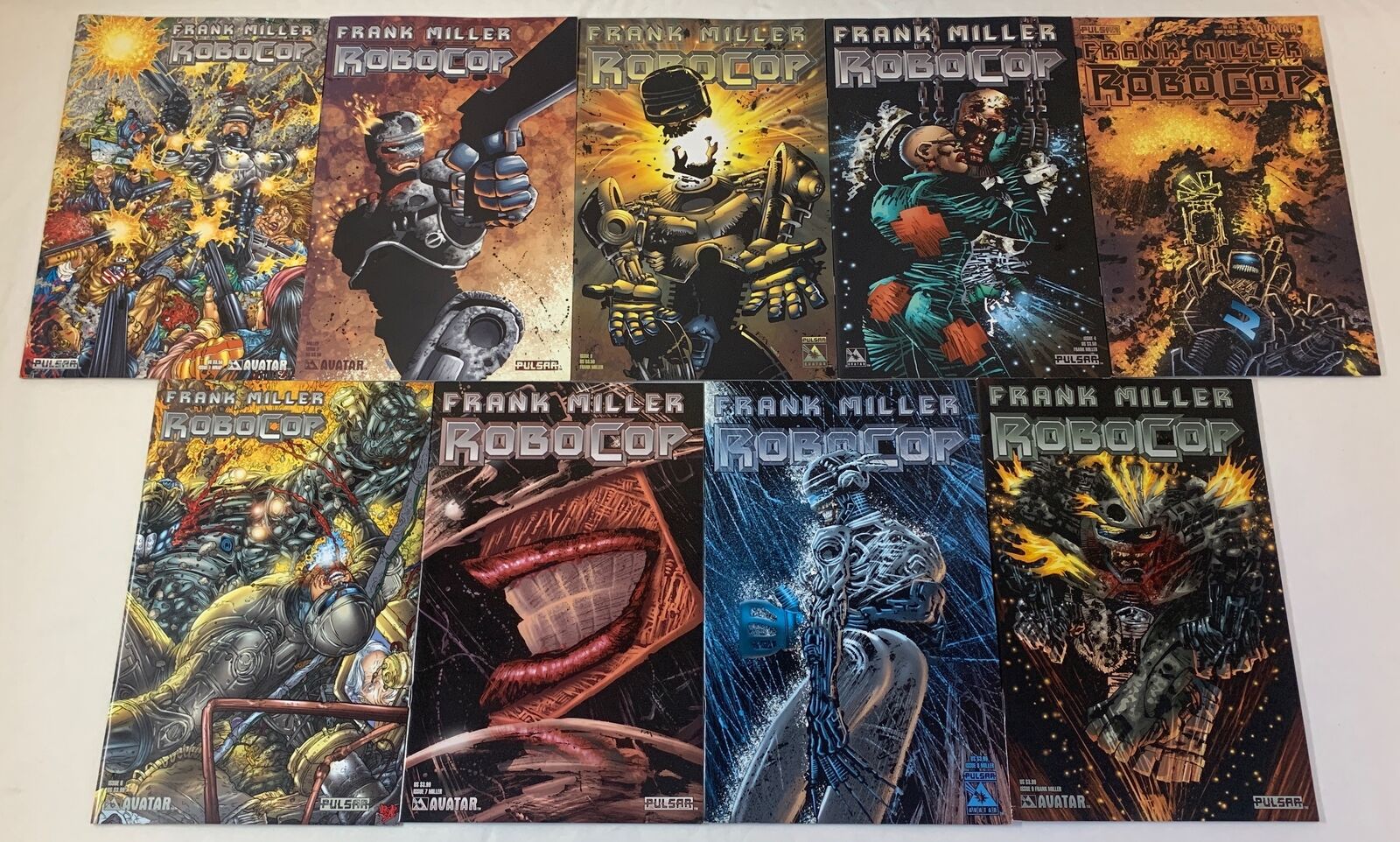 Frank Miller ROBOCOP comics #1 2 3 4 5 6 7 8 9 ~ FULL SET