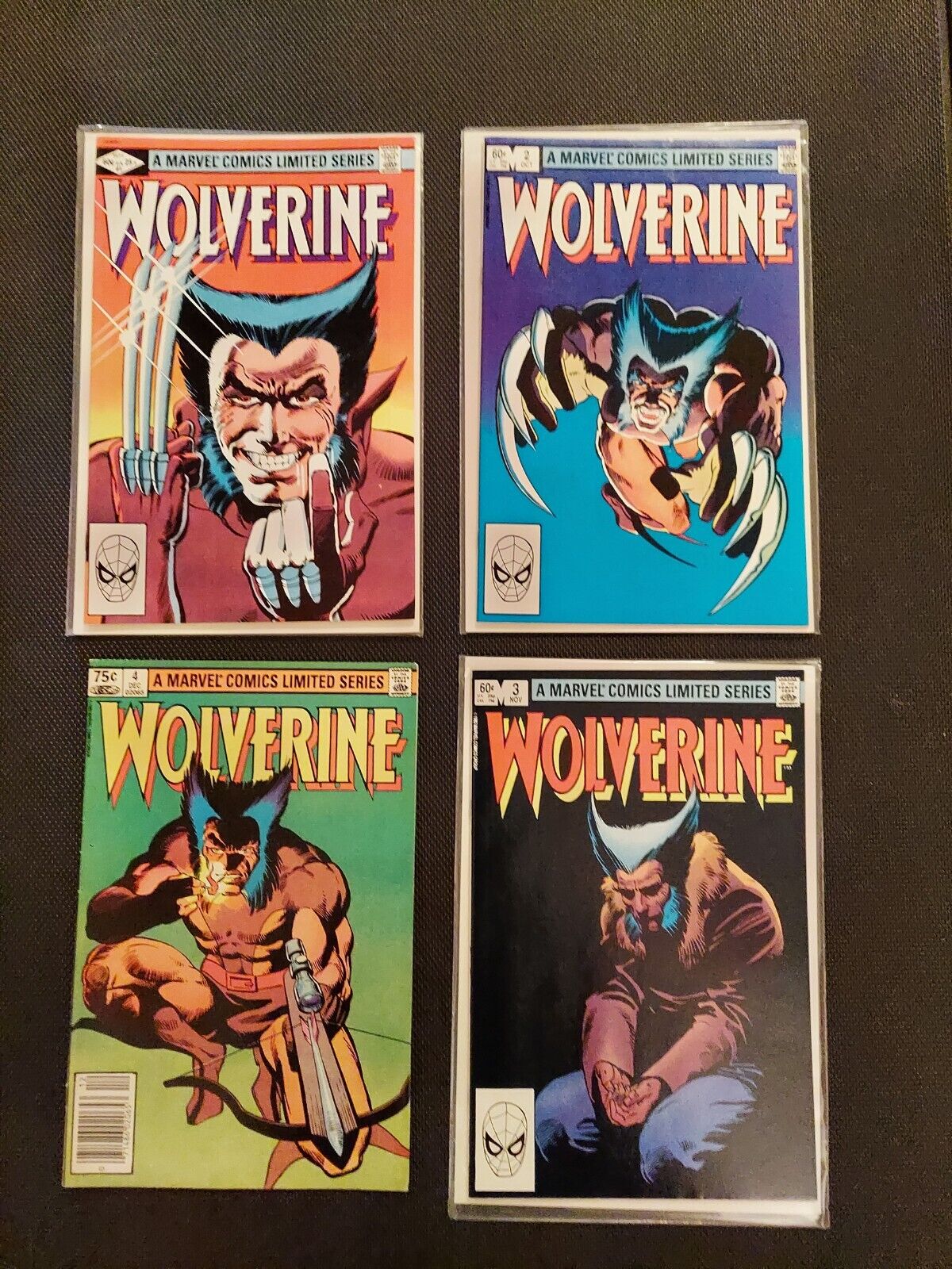 WOLVERINE 1-4 Full Run Limited Series 1982 Marvel Comics 1 2 3 4 Frank Miller 