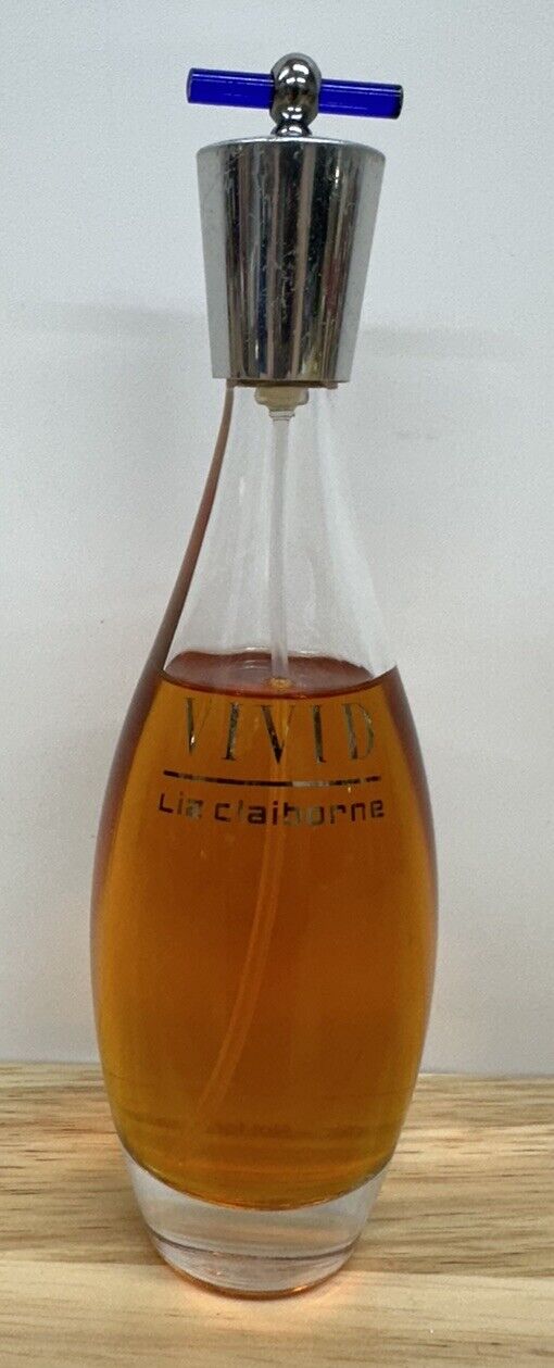 Vtg  VIVID LIZ CLAIBORNE EAU DE TOILETTE SPRAY 3.4 oz / 100 ML Bottle