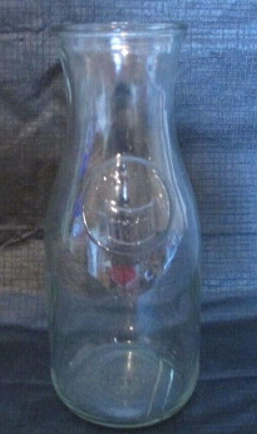 Vintage 1970\'s Anchor Hocking Co Bicentennial 1776-1976 Glass Quart Milk Bottle