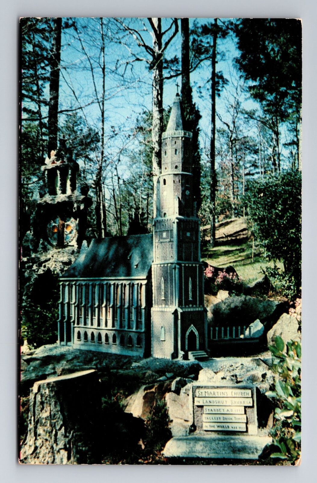 Cullman AL-Alabama, St Martin's Church, Religion, Vintage Souvenir Postcard