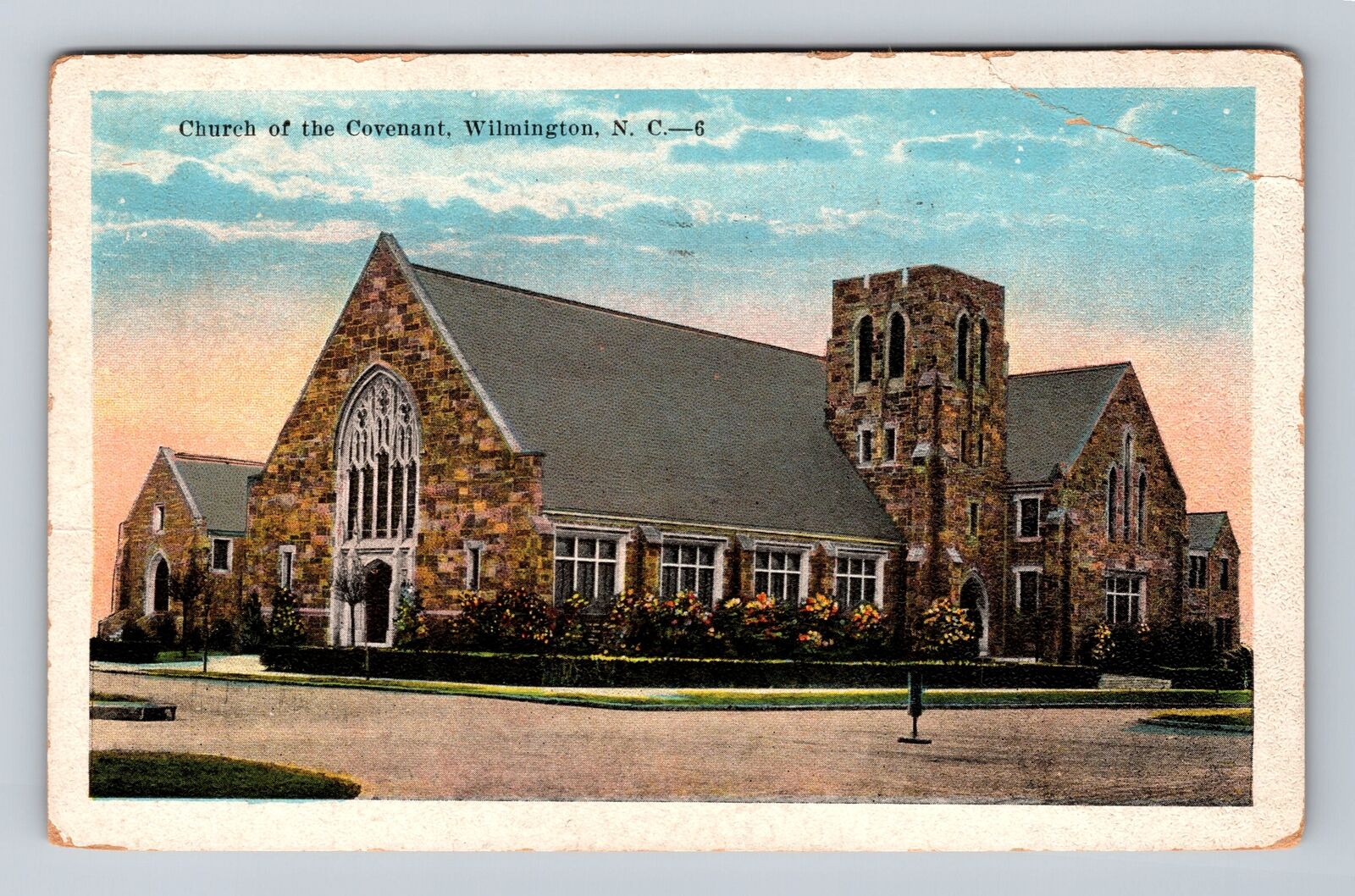 Wilmington NC-North Carolina, Church of the Covenant, Antique Vintage Postcard