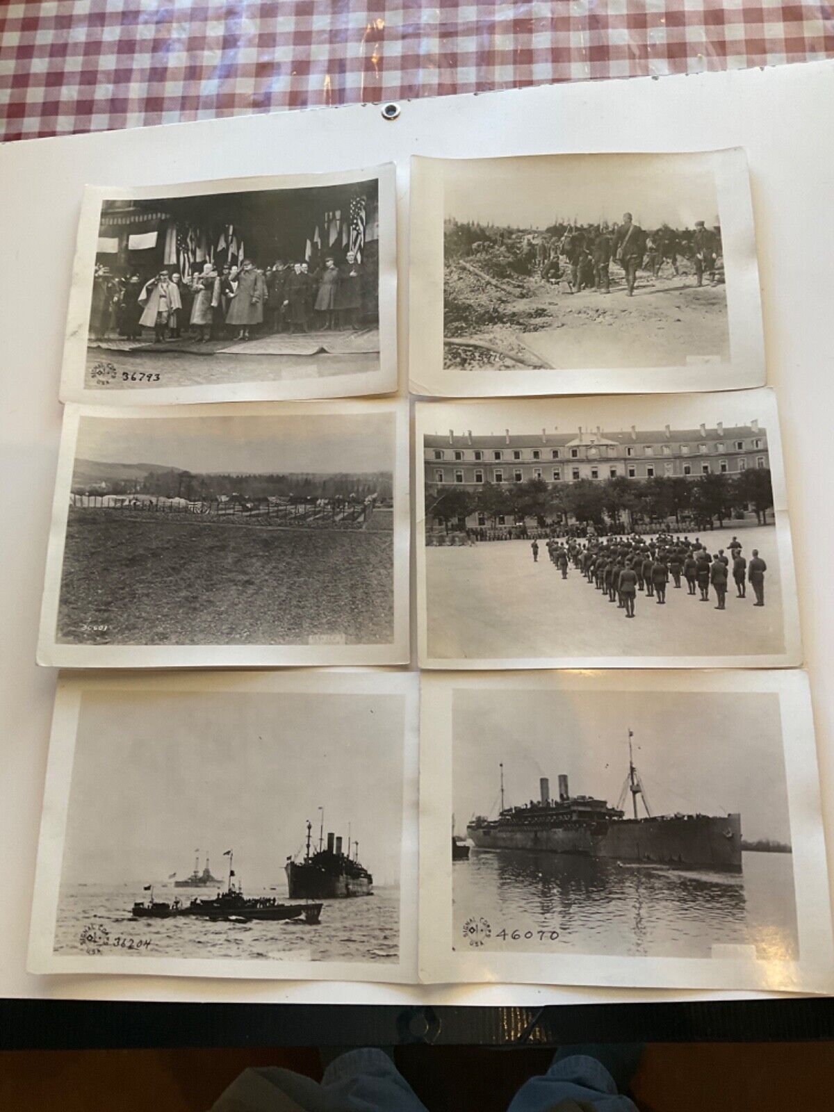 522 WWI US ARMY AEF PHOTOS LOT OF 6 WILSON PERSHING US GRAVES CLAREMONT 