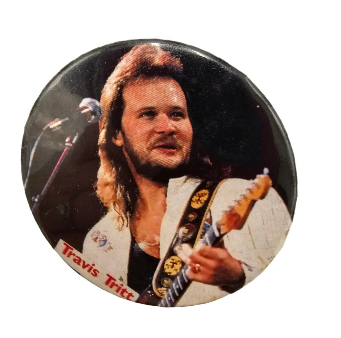 Travis Tritt Pin Vintage 90's Country Music Legend Lapel Hat Pin 1990's Concert