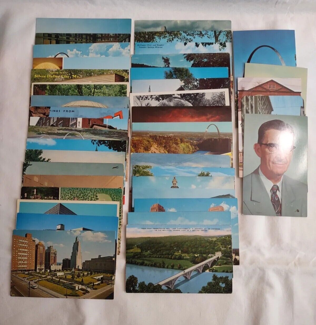 Vintage Lot Of 40 Missouri Postcards 
