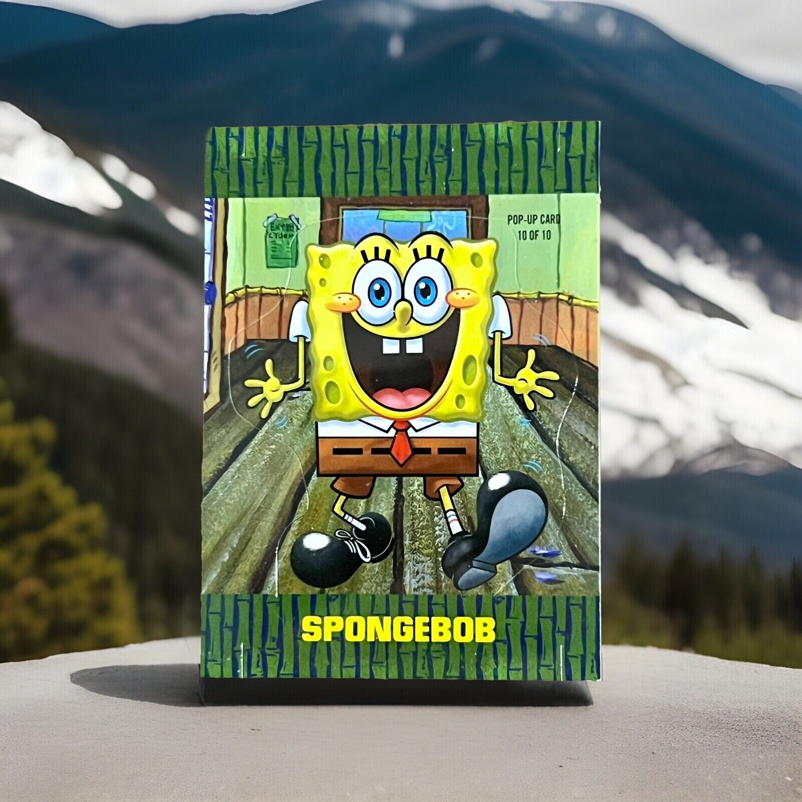 2009 Topps Viacom SpongeBob SquarePants Pop-Up Insert Card. Nickelodeon