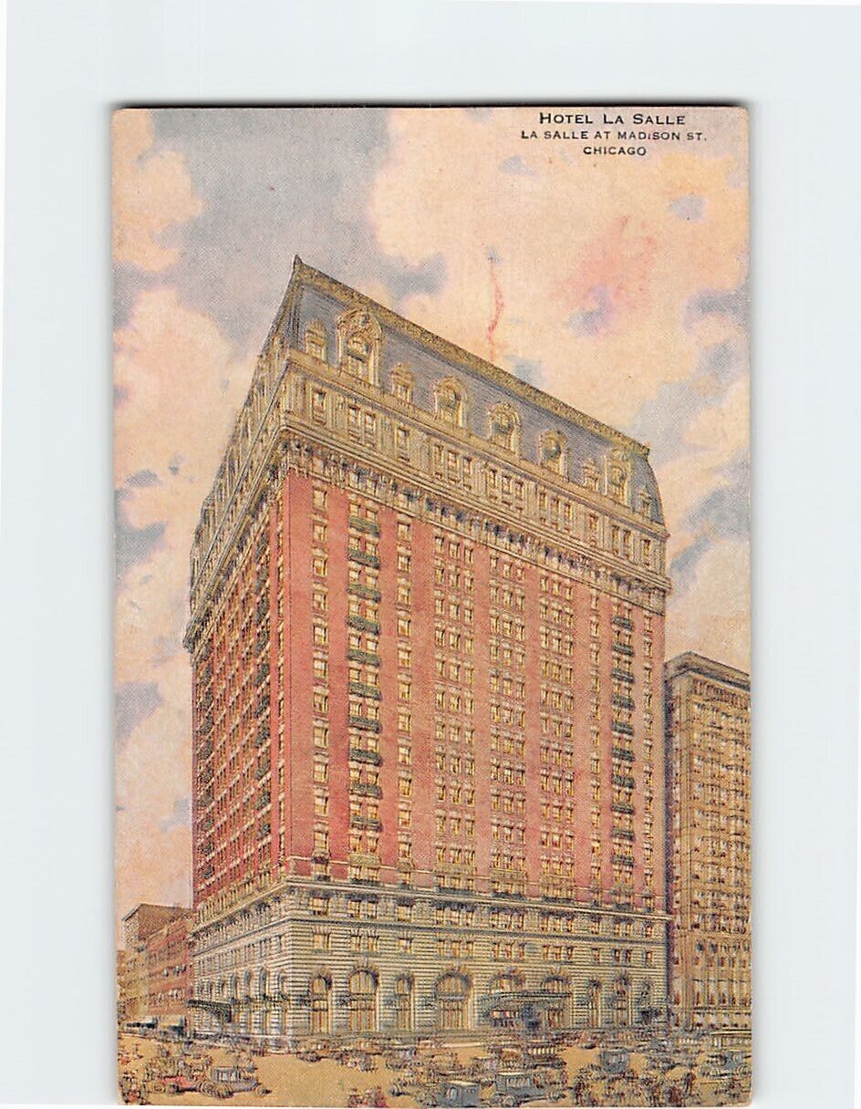 Postcard Hotel La Salle Madison St. Chicago Illinois USA
