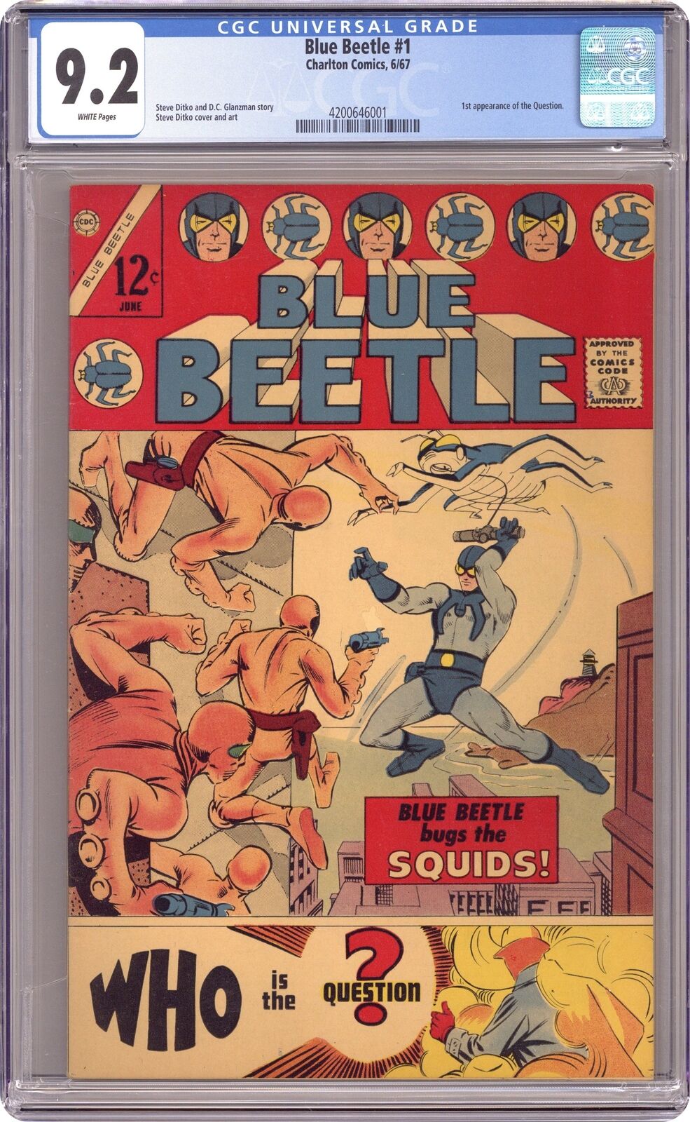 Blue Beetle #1 CGC 9.2 1967 4200646001