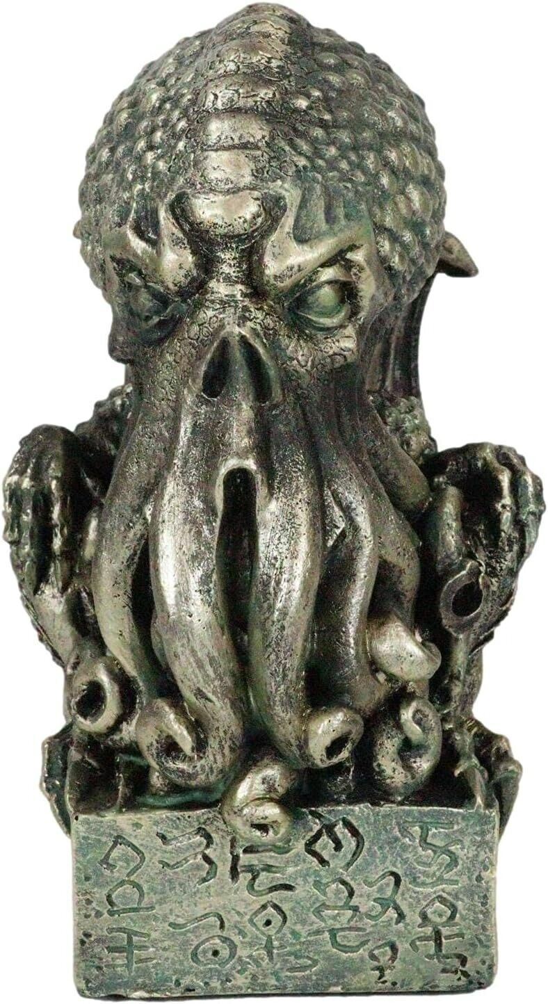 Ocean Monster Terror Kraken Cthulhu Skull Figurine Mythical Giant Octopus
