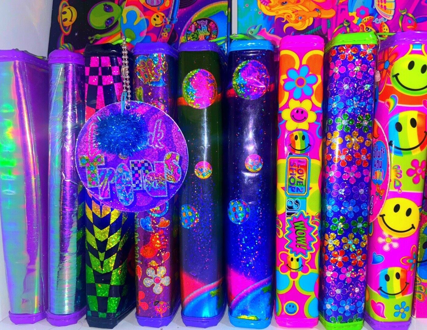 Vintage Lisa Frank Rare Psychedelic Collection Groovy Planners 90s Vintage