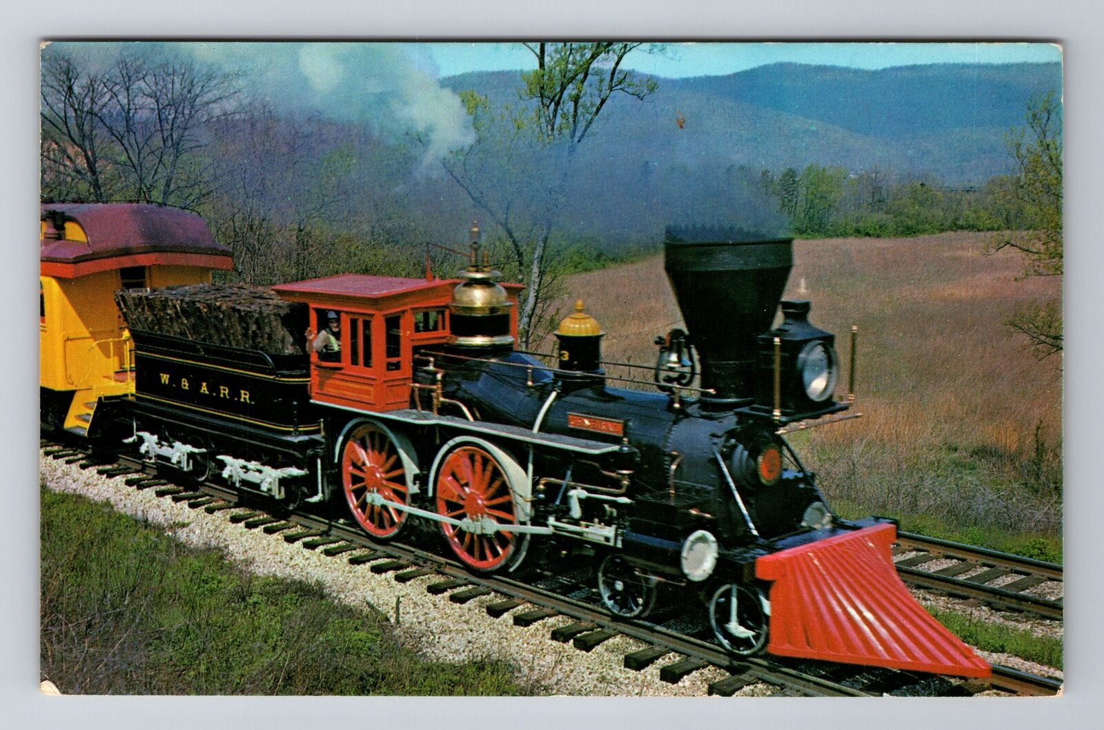 Famous Engine General Civil War Locomotive, Train, Vintage Souvenir Postcard
