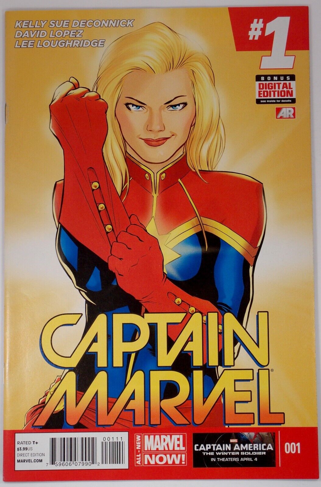 Captain Marvel #1 2014 AND Variant #1 AND #3 - #5 - Five gorgeous NM issues