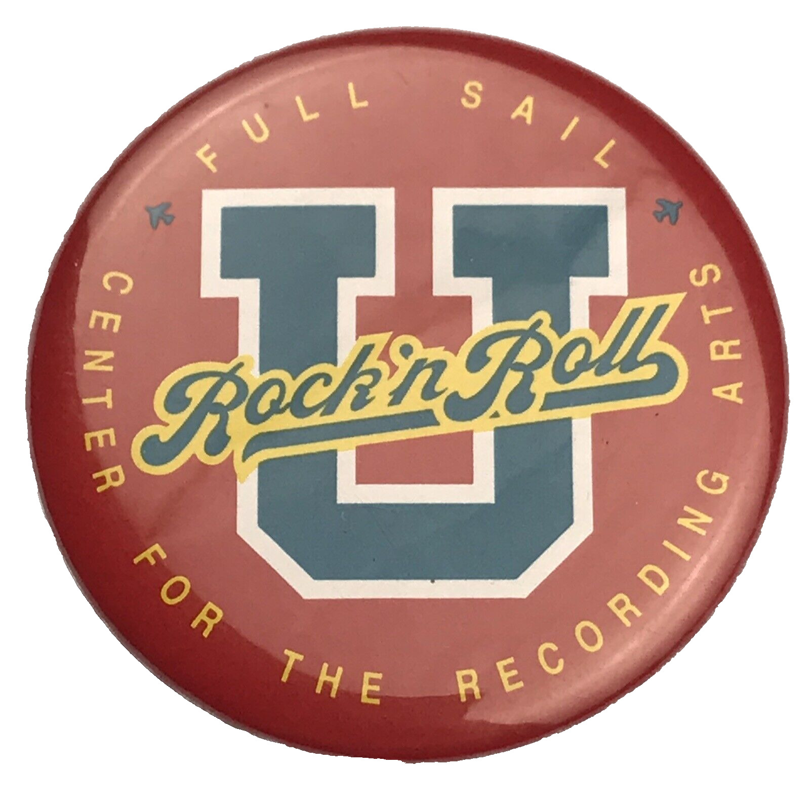 Full Sail University Center For The Recording Arts Pin Button Vintage Pinback
