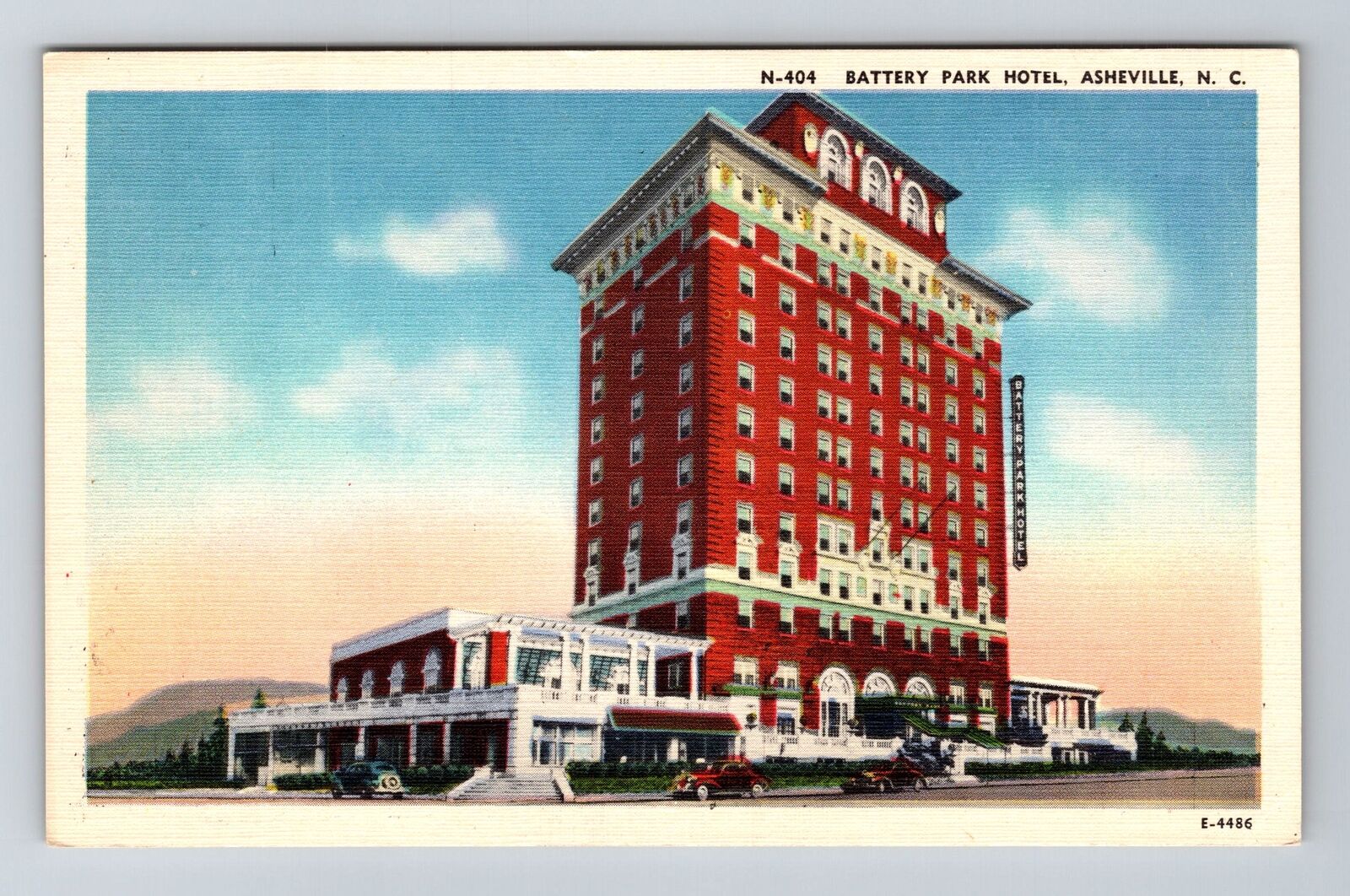 Asheville NC-North Carolina, Battery Park Hotel Antique Vintage Postcard