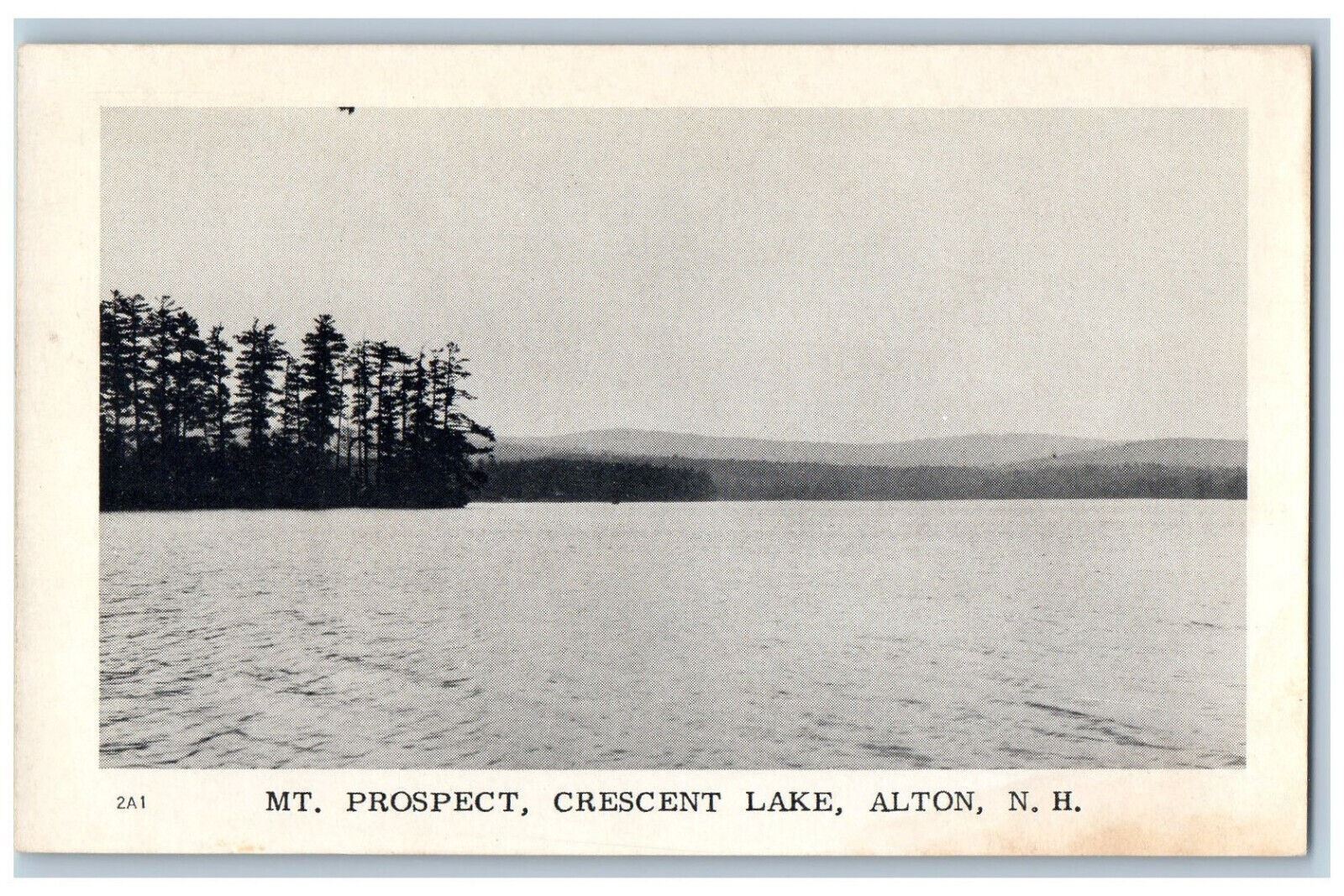c1940's Mt. Prospect Crescent Lake Alton New Hampshire NH Vintage Postcard