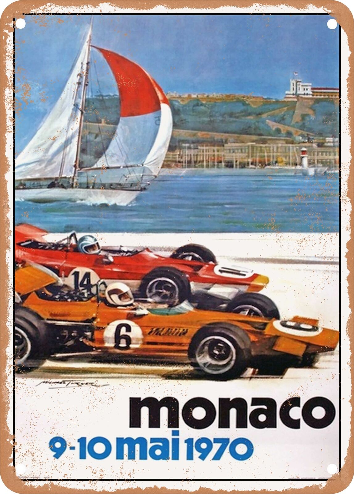 METAL SIGN - 1970 Monaco Vintage Ad