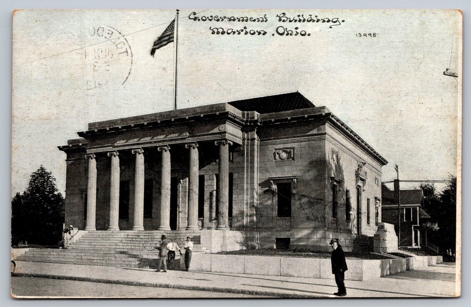 Government Building Marion Ohio OH Postcard