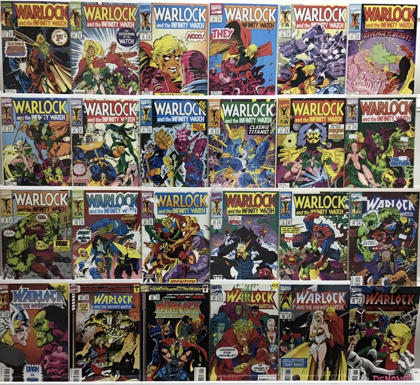 Marvel Comics - Warlock And The Infinity Watch - Comic Book Lot Of 24