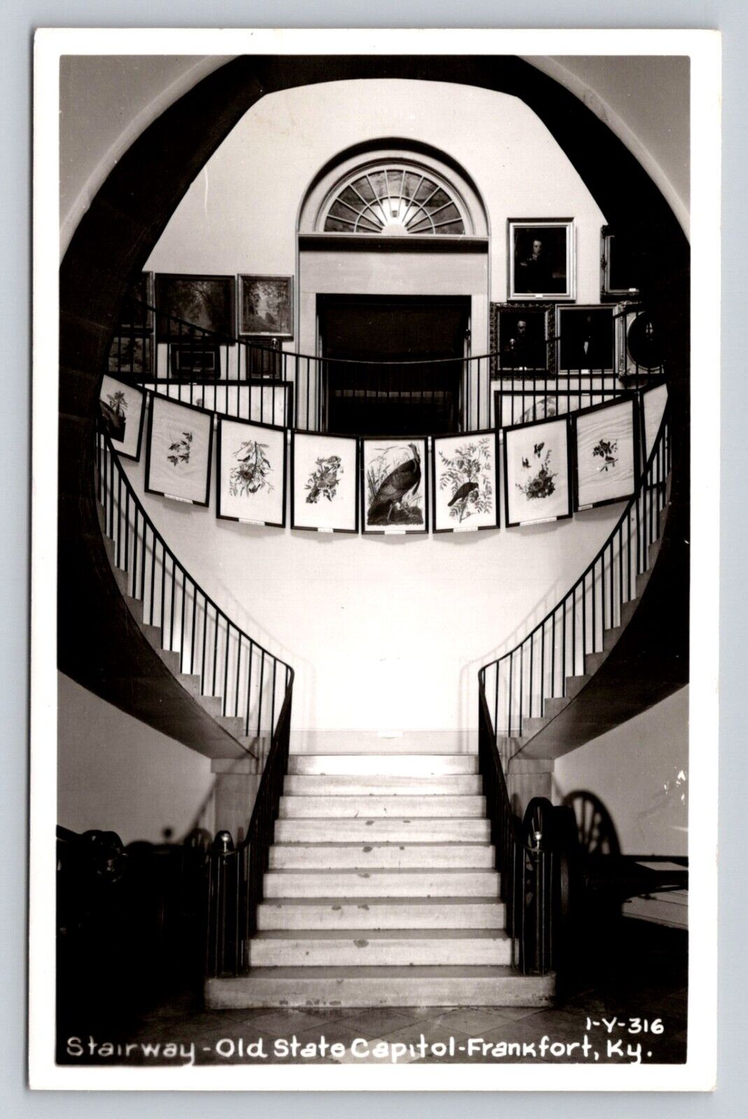 RPPC Stairway Old State Capitol Frankfort Kentucky Real Photo P683X
