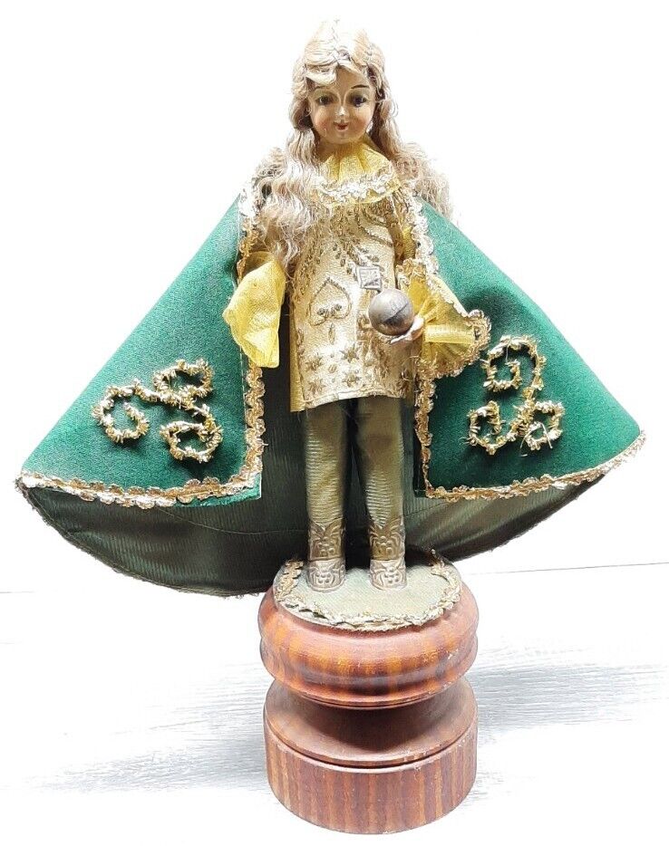 Antique 1930s Infant of Prague Statue Irish Catholic 14