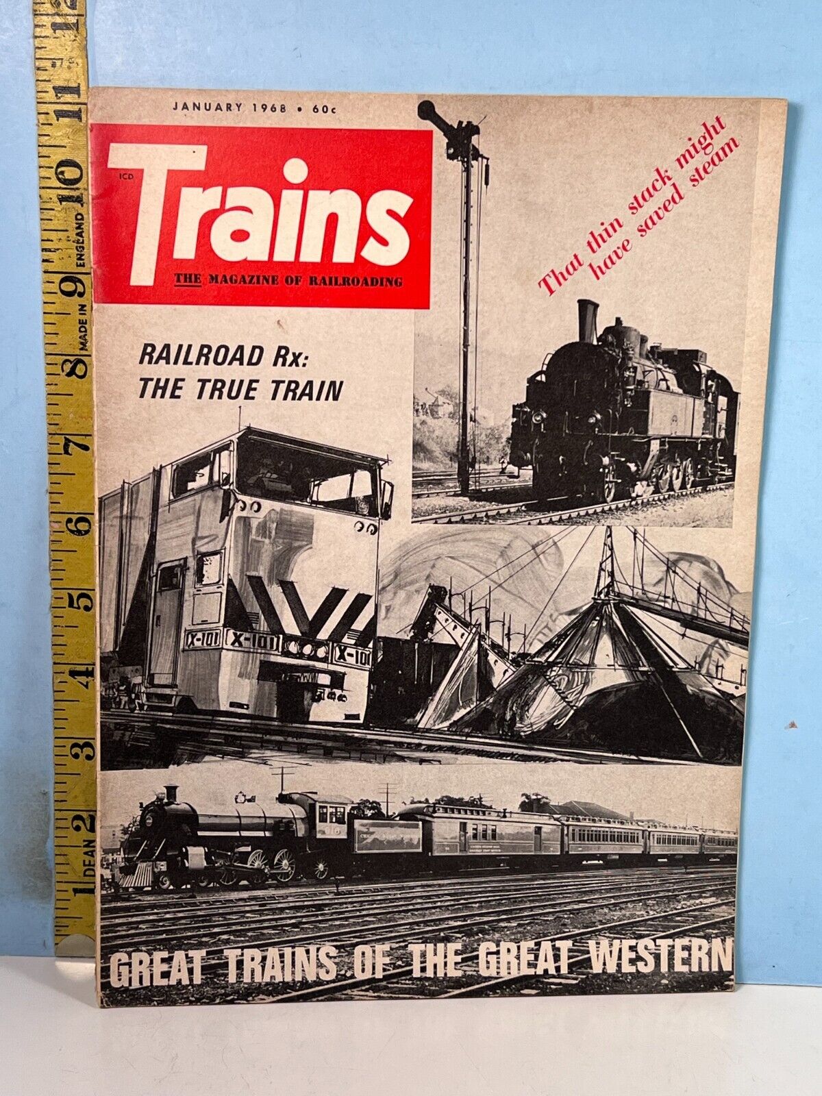 January 1968 TRAINS - The Magazine of Railroading Vol. 28, No. 3