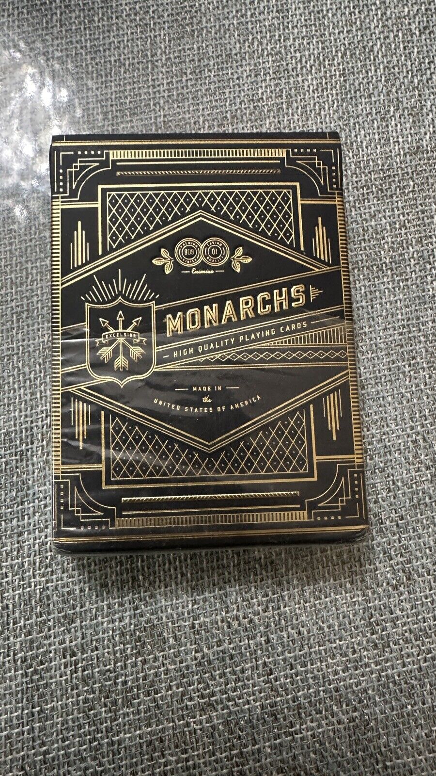 Monarch Playing Cards Deck by Theory11 Rare Limited,  Medallions, White Artisans