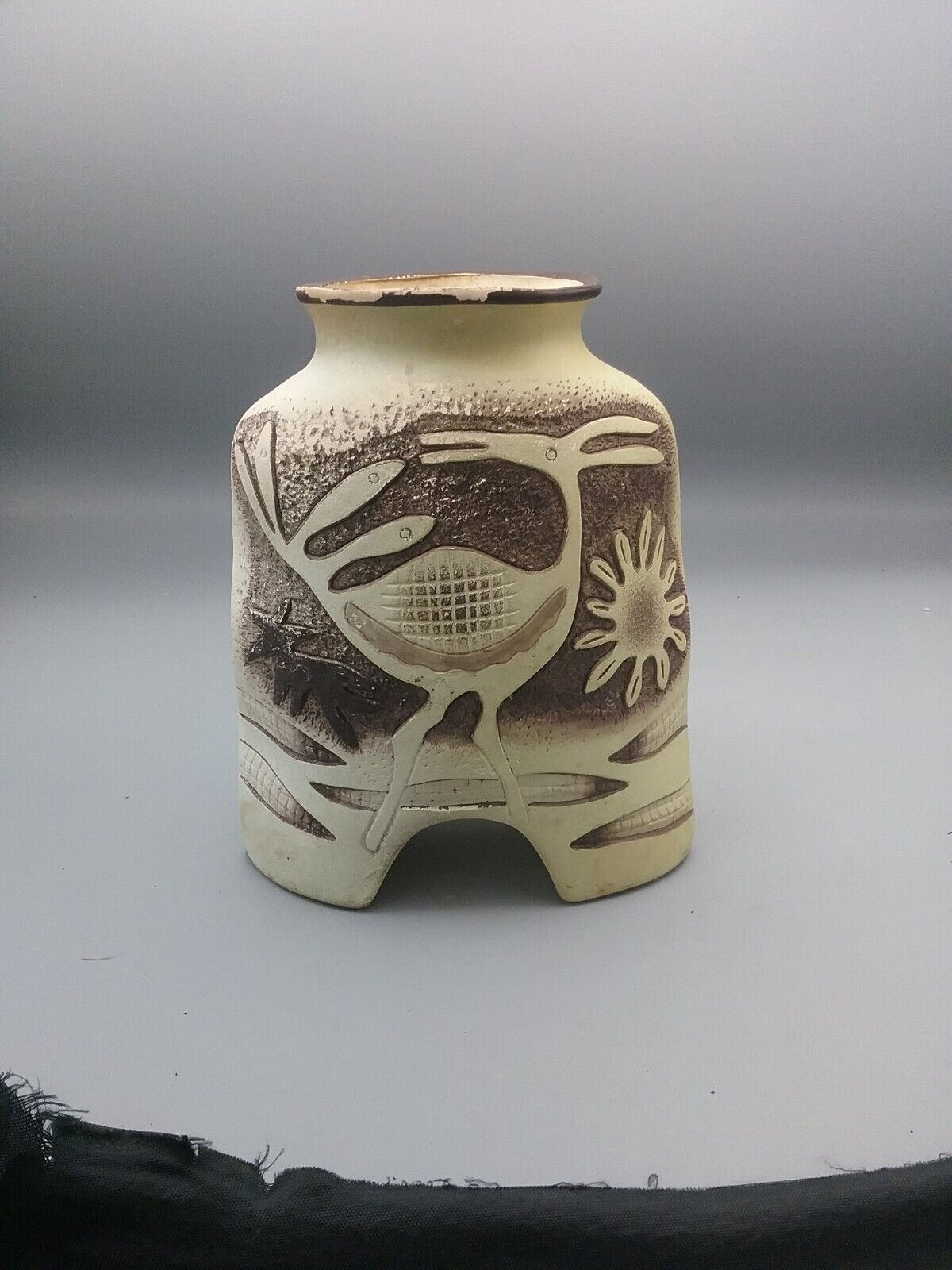 Vintage Japanese Handmaid Flower Pot 7.5