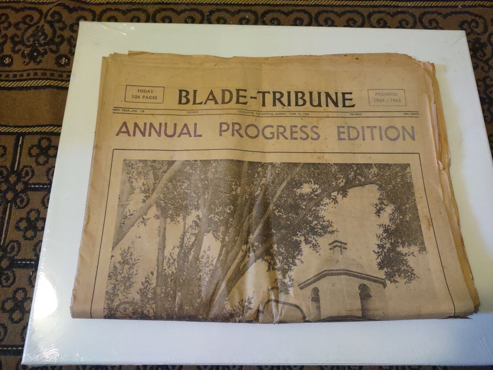 1965 BLADE-TRIBUNE NEWSPAPER OCEANSIDE-SAN DIEGO CA. ANNUAL PROGRESS EDITION