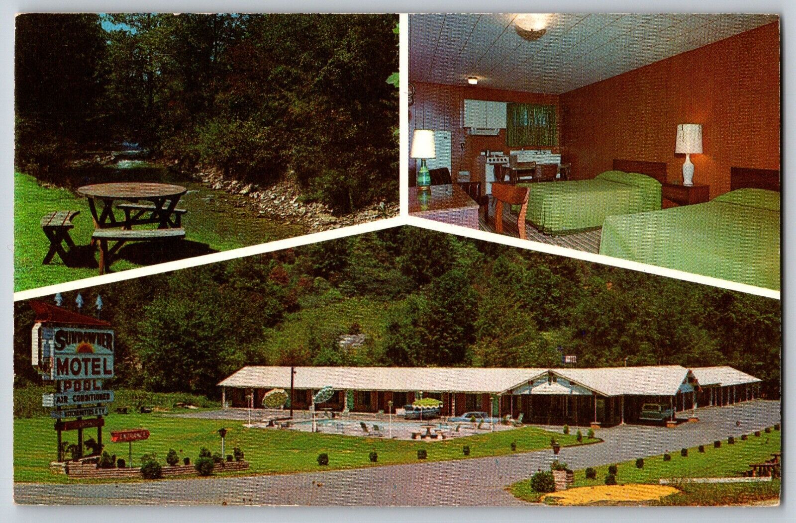 Waynesville, North Carolina - Sundowner Motel, Maggie Valley - Vintage Postcard