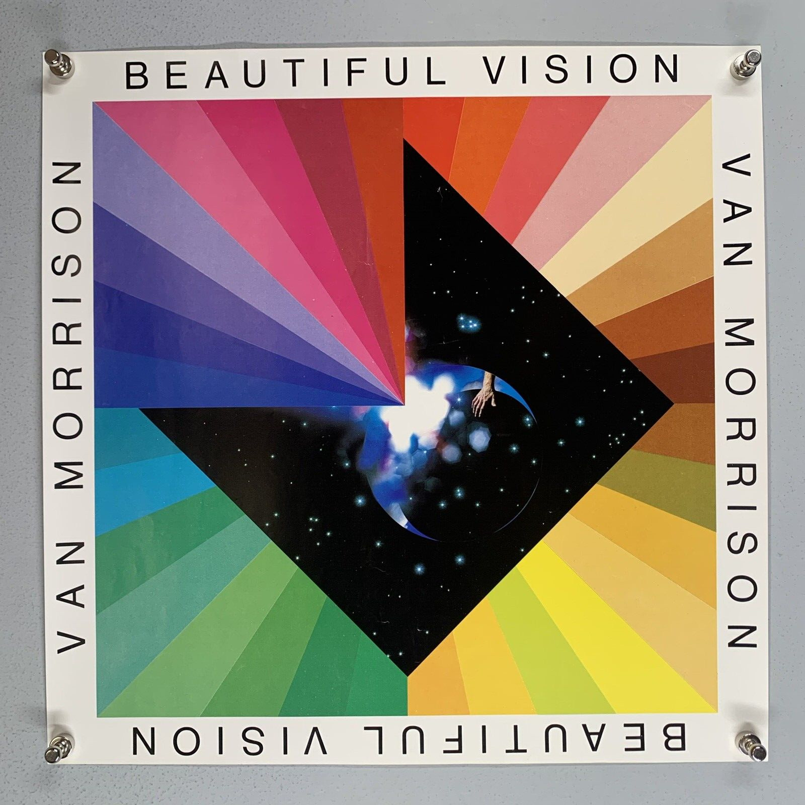 Van Morrison Poster Original Mercury Records Promo Beautiful Vision 1982 #1