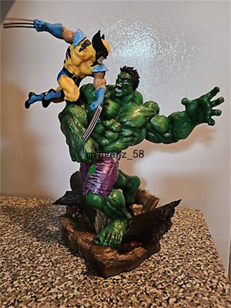 US Marvel Hulk VS. Wolverine 13'' PVC Figure Statue Model Toy Collection Gift