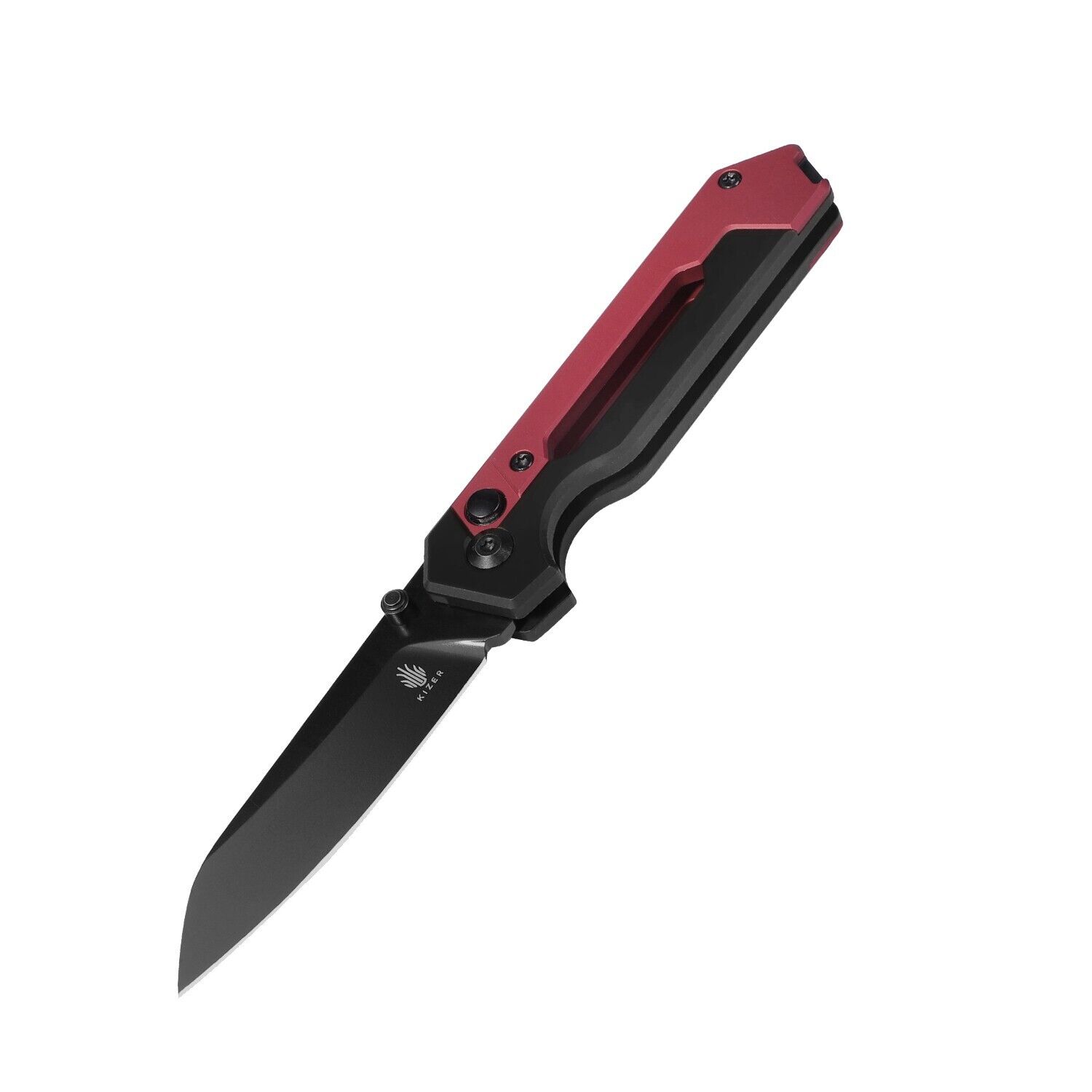 Kizer  Hyper Pocket Knife S35VN Steel Red & Black Aluminum Handle Ki3632A2