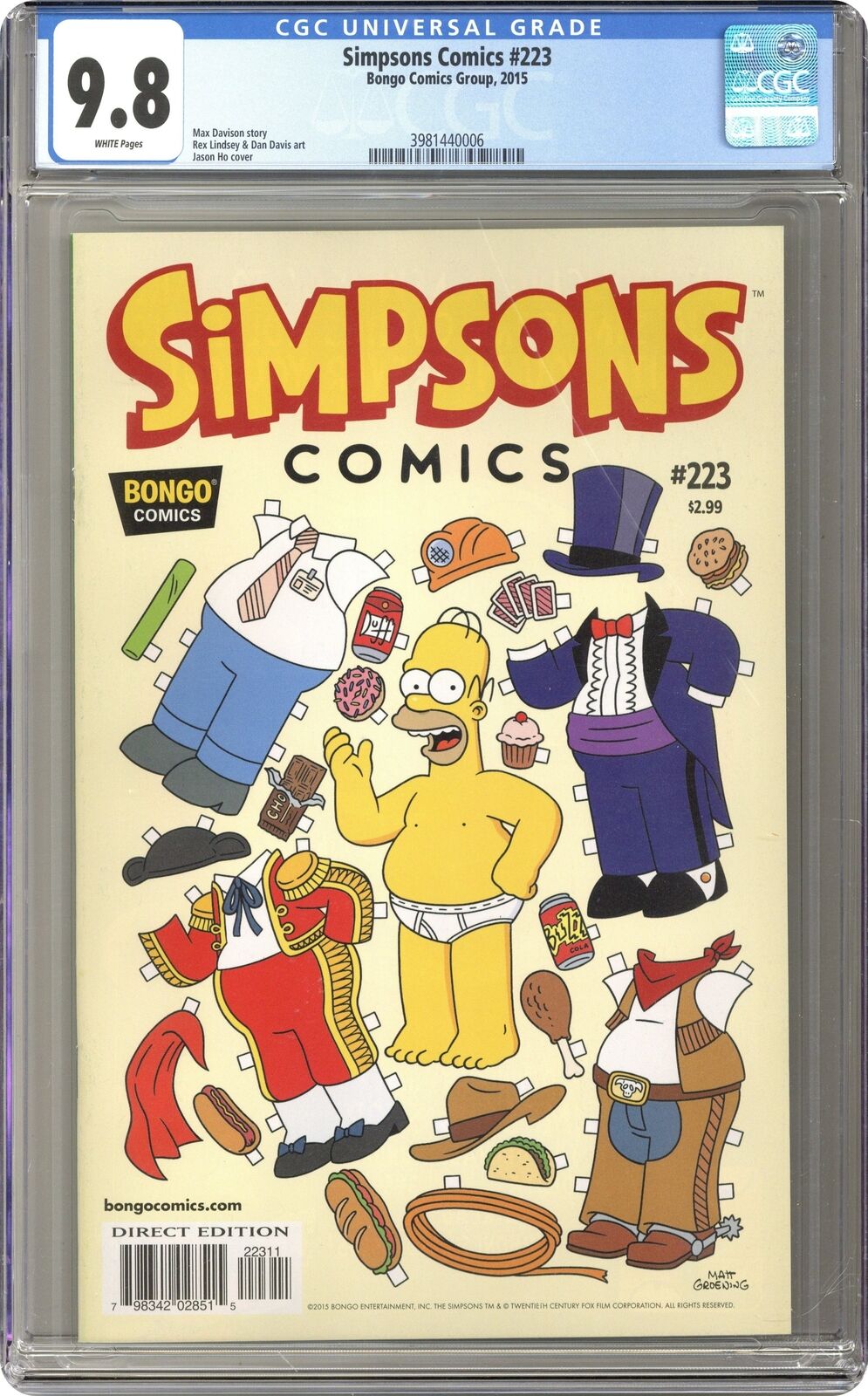 Simpsons Comics #223 CGC 9.8 2015 3981440006